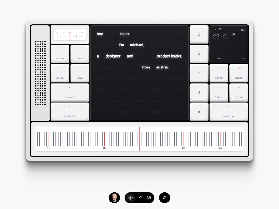 Screenshot of Michael.fm